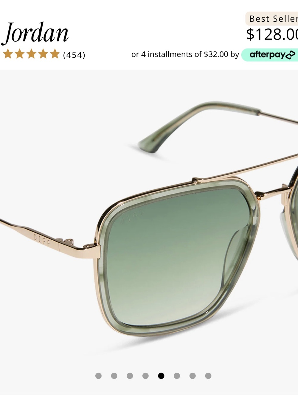 DIFF Jordan Cool Matcha Gradient Sunglasses - Picture 9 of 11